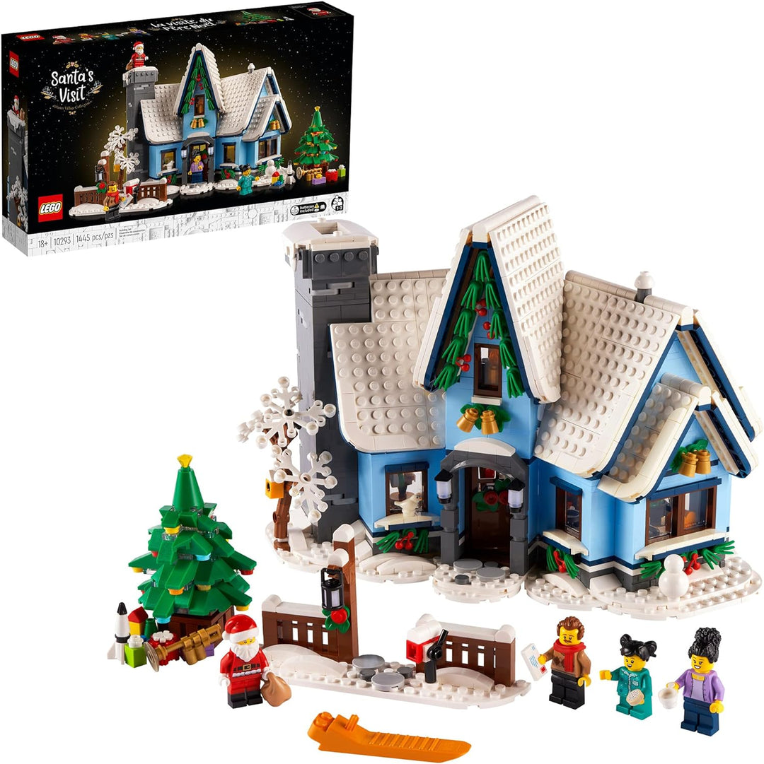 LEGO Santa’s Visit 10293 Building Kit (1,445 Pieces) Frustfreie Verpackung, Frustfreie Verpackung