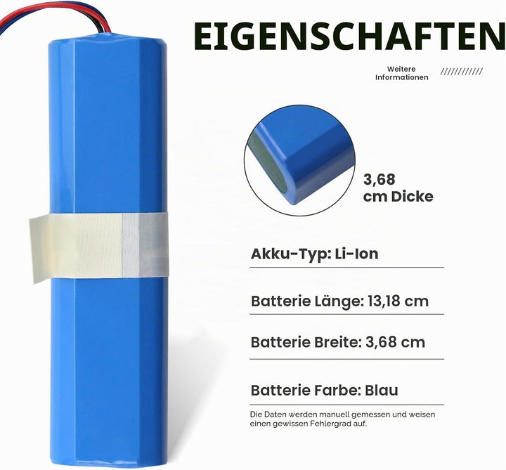 ANTIEE 5600mAh Ersatz Akku für Laresar L6 Pro VIOMI S9 Ultenic T10 Aspirapolvere RoboVac Home Vacuum