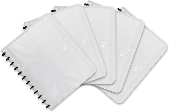 Oxford Ring-Mappe A4, manageMe, Sichtbuch mit 25 Hüllen, farblos, 5er Pack farblos 5er Pack Single,