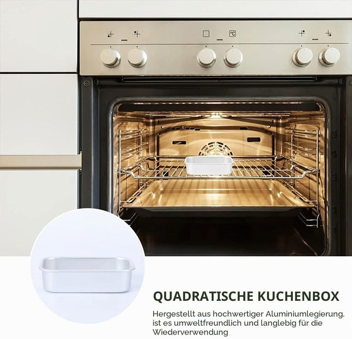 Kichvoe 3 Stück Brotbackform Aluminum Toastform Antihaft Brot Kuchenform Backform Laib Backformen zu