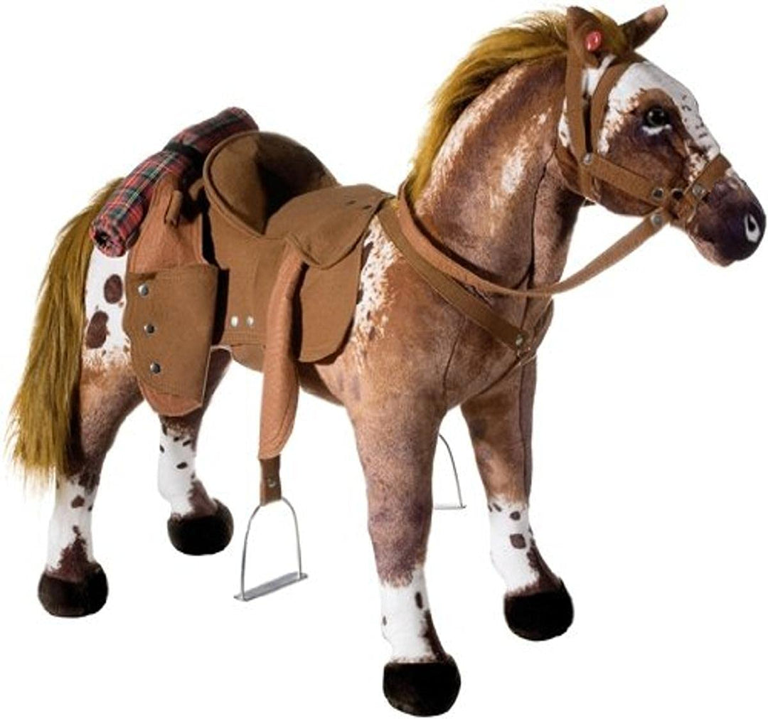 Heunec 723573 - Cowboy Pferd mit Sound 100 kg Tragkraft, Braun