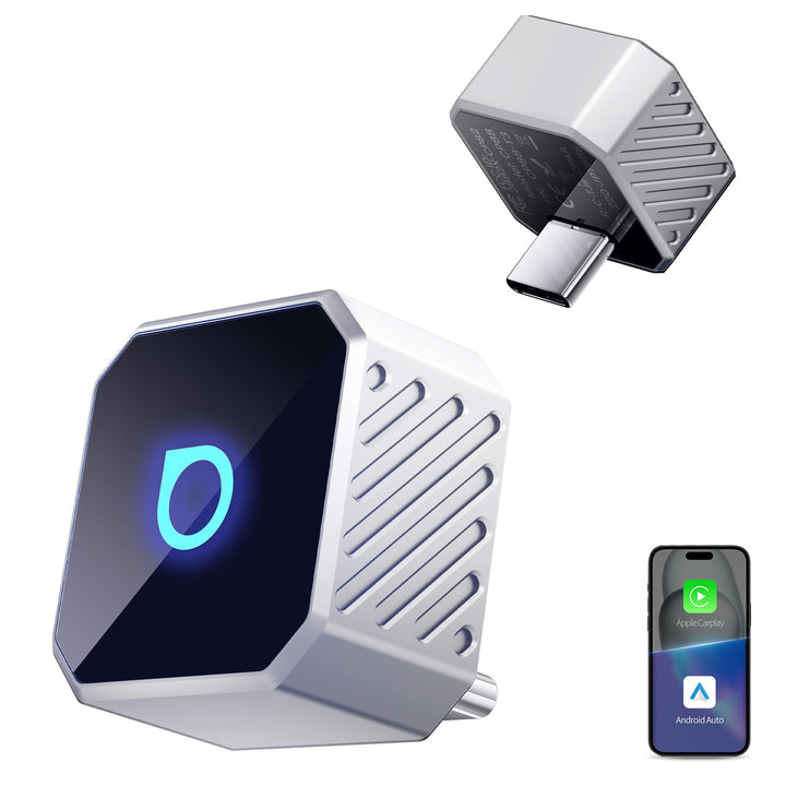 OTTOCAST Mini Pot 2026 Typ-C, 2-in-1 CarPlay &amp; Android Auto Wireless Adapter für iOS 10+/Android 11+