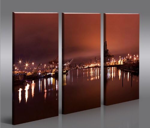 islandburner Bild Bilder auf Leinwand Hafencity Hamburg XXL Poster Leinwandbild Wandbild Art up Your