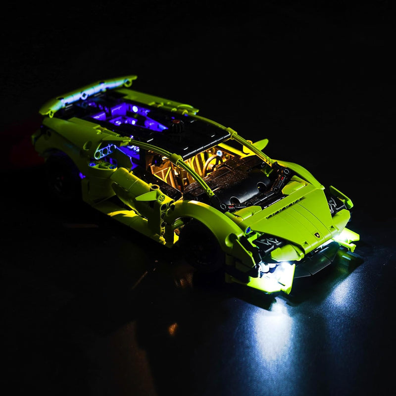 Licht-Kit für Lego 42161 Lamborghini Huracán Tecnica (Kein Lego-Modell), Led Beleuchtungs Set Kompat