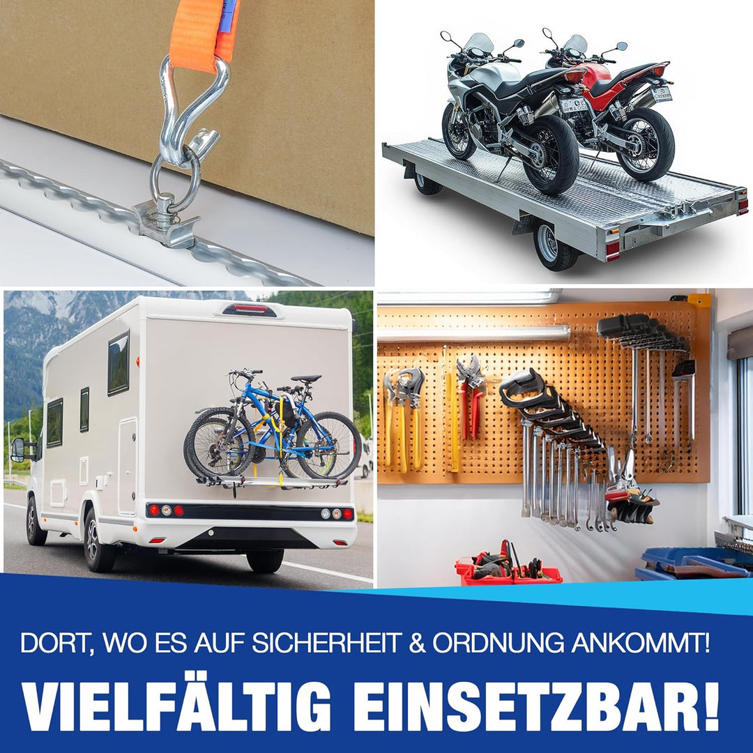 NTG Endkappe für Airlineschiene schwarz Blackline 16 Stück - halbrunde Form | Einsteckkappe aus Kuns