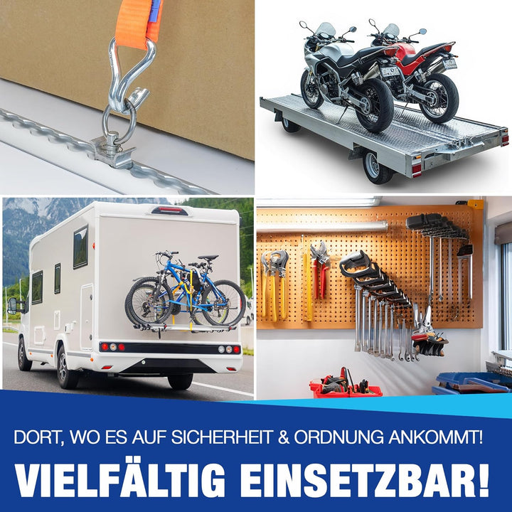 NTG Endkappe für Airlineschiene schwarz Blackline 16 Stück - halbrunde Form | Einsteckkappe aus Kuns