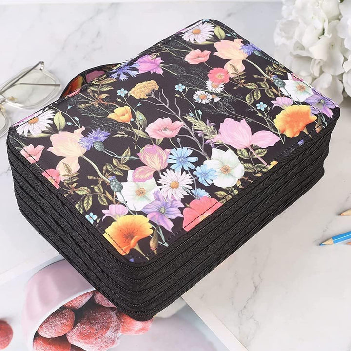 Plouluyt 250 SteckpläTze Buntstift Kasten Organisator mit ReissVerschluss GrossRaum Stift Halter Tas