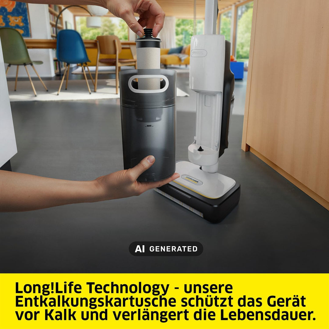 Kärcher Dampfsauger SCV 4 Steam Vac, 3-in-1 Lösung (Dampfreinigung, Saugen &amp; Kombi), eliminiert 99,9