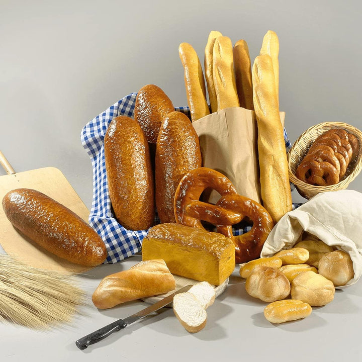 Deko Brot-Leib Lebensmittel-Attrappe braun 11,5 x 33 cm Dekoration