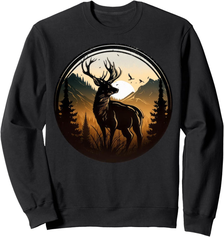 Hirsch im Wald Sweatshirt