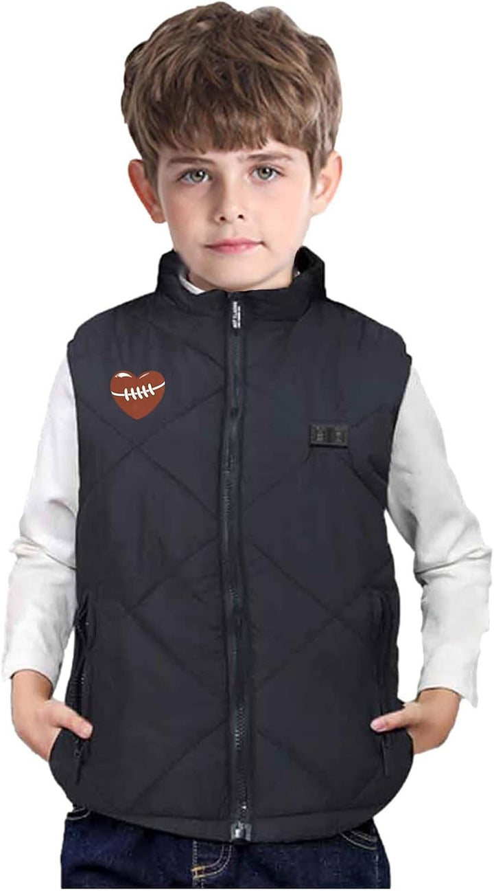 Kinder Beheizte Weste, Beheizbare Jacke Kinder, Junge USB wiederaufladbar Beheizbare Kleidung Winter