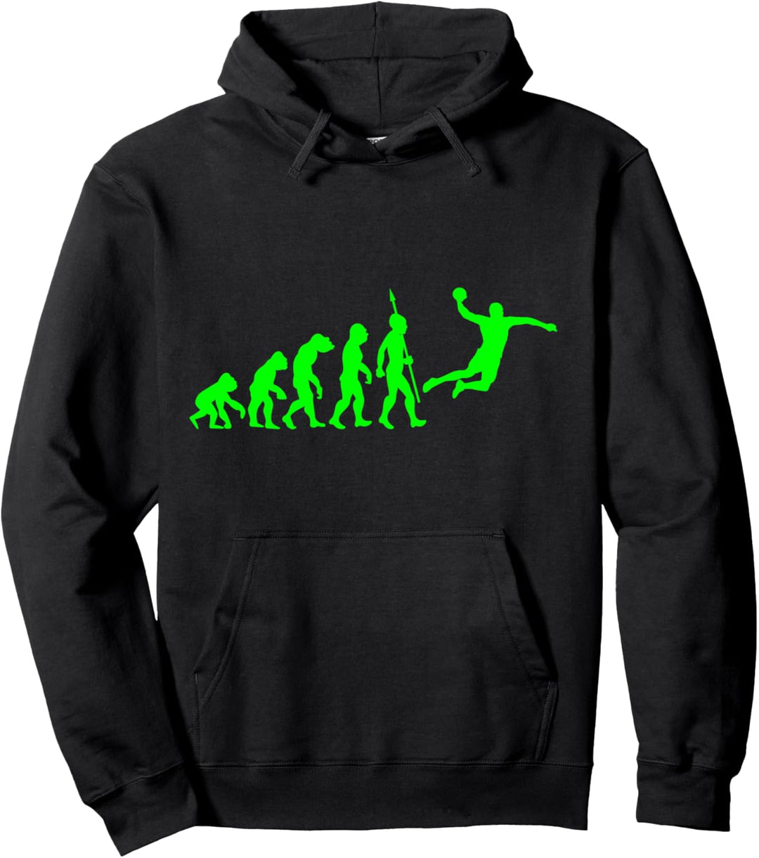Handball Spieler Evolution Handballspieler Handballer Sport Pullover Hoodie