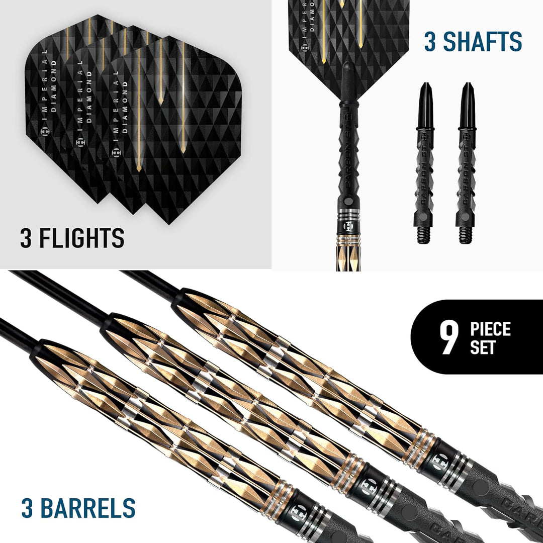 Harrows Imperial Diamond 90% Tungsten Steel Tip Darts 23 Gramm, 23 Gramm