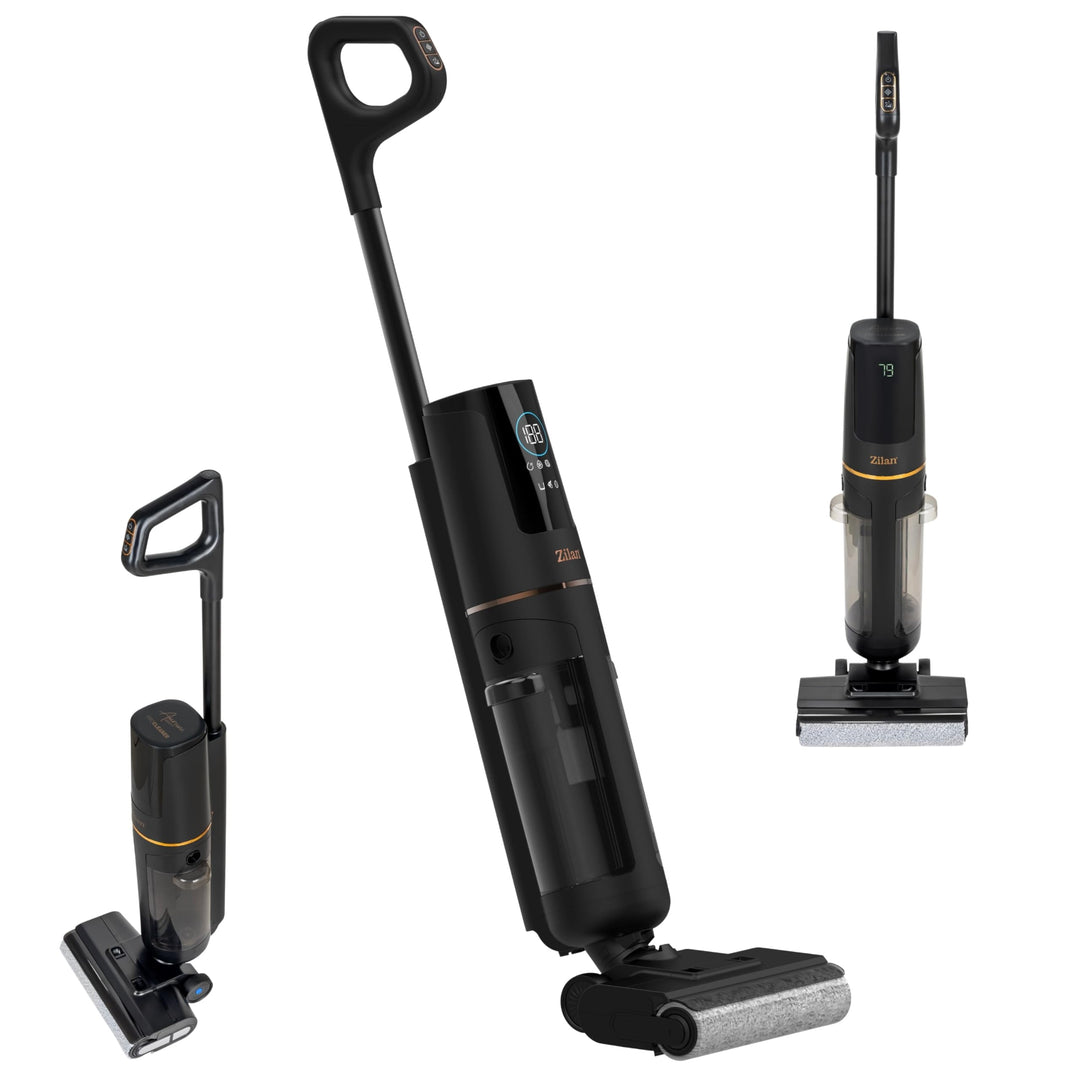 Zilan Akku Nass-Trockensauger mit Wischfunktion – Kabelloser Wischsauger & Staubsauger, Nass-Trocken