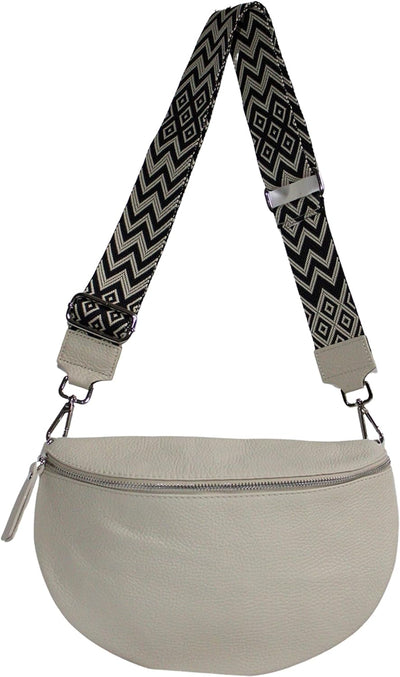 Umhängetasche Damen Stylisch ein crossbody bag damen 100% Leder Genuine Leder Bauchtasche Sehr schon