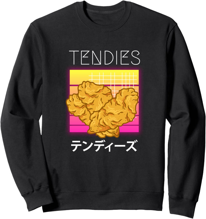Vaporwave-Shirt Tendies Chicken Tenders Japanisches Kanji Sweatshirt
