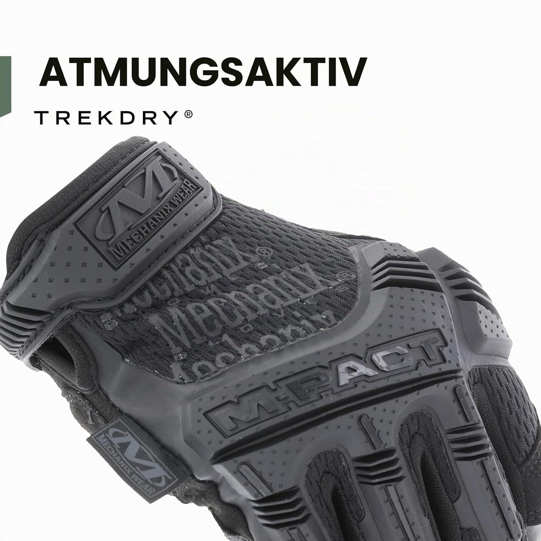 Mechanix Wear Mechanix Herren M-pact® Covert Vingerloze handschoenen (X-large, volledig zwart) Finge