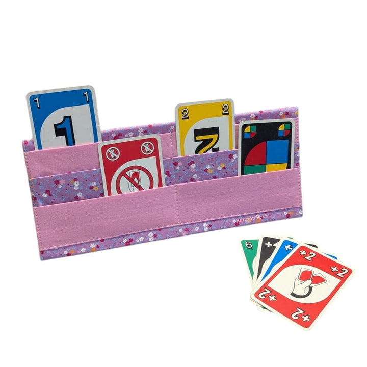 Spielkartenhalter aus Stoff - Handgefertigt & Praktisch | Ideal für Kinder, Senioren & Menschen mit