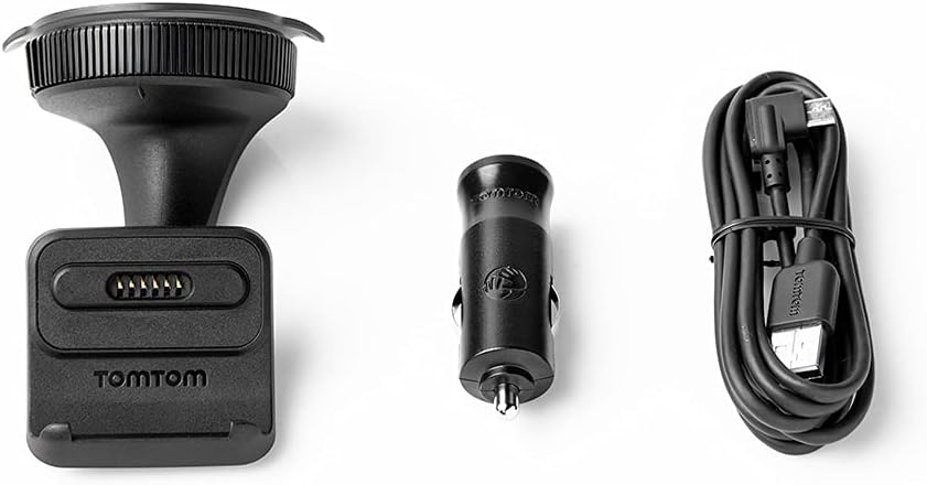 TomTom Click-und-Drive Halterung für die Windschutzscheibe inklusive USB-Autoladegerät und Kabel & K