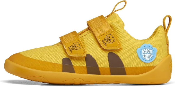 Affenzahn Barfussschuh Baumwolle Lucky Klettverschluss Vegan rutschfest Flexibel Reflektierend für