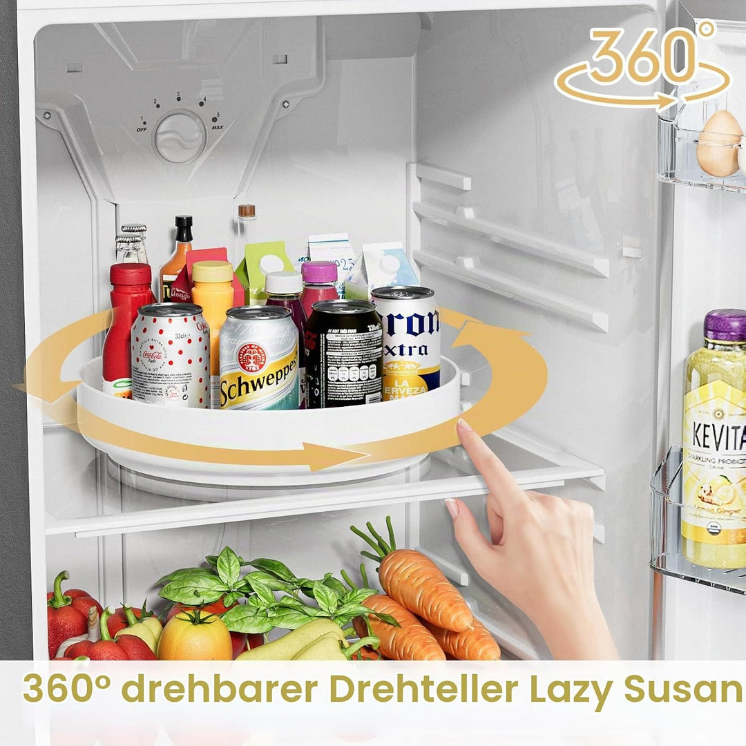 EKNITEY Lazy Susan Drehteller 33 cm küchen drehteller Organizer Organizer drehbar kühlschrank küche