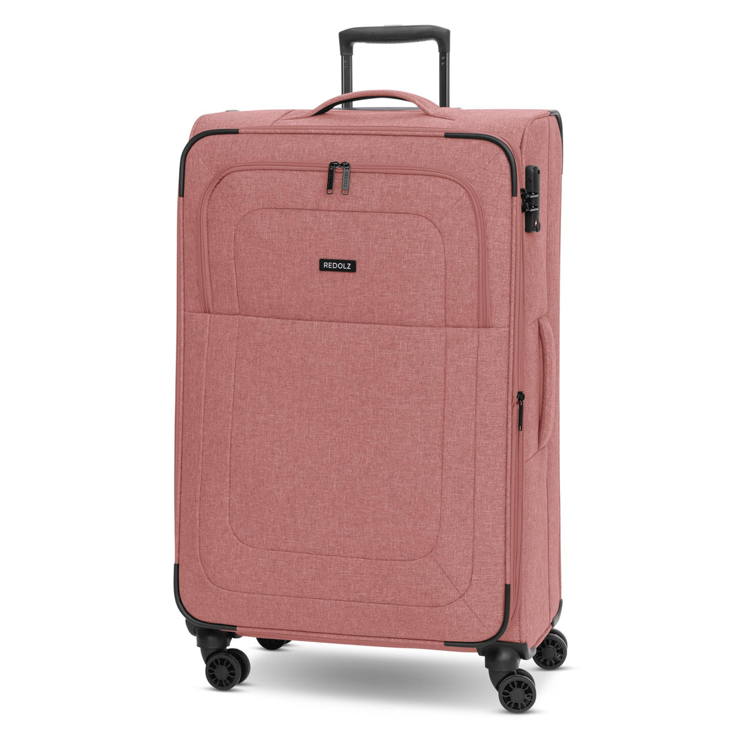 REDOLZ Weichschalen Koffer für Damen & Herren | Leichter Trolley 77 cm mit 4 Doppelrollen & TSA-Schl