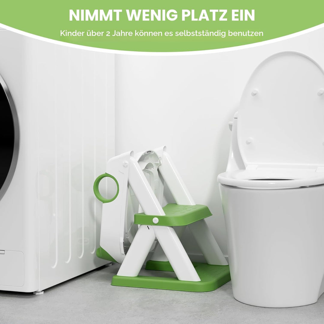 COOSEYA Frosch Kinder Toilettensitz, Toilettentrainer Toilettensitz für Kleinkinder, Upgrade Toilett