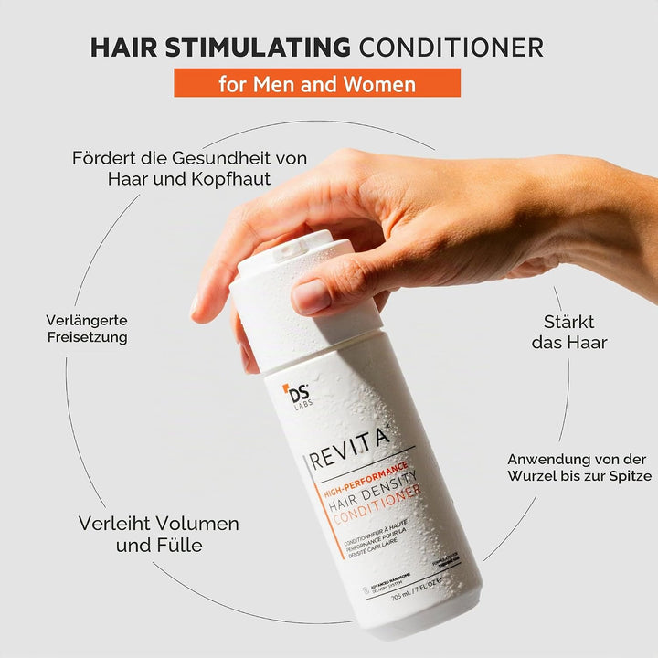 Revita Shampoo und Conditioner für dünner werdendes Haar, unterstützt das Wachstum, stärkt und verdi