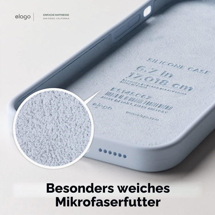 elago Kompatibel mit iPhone 14 Pro Hülle, Flüssige Silikonhülle, Ganzkörper-Schutzhülle, stossfest,