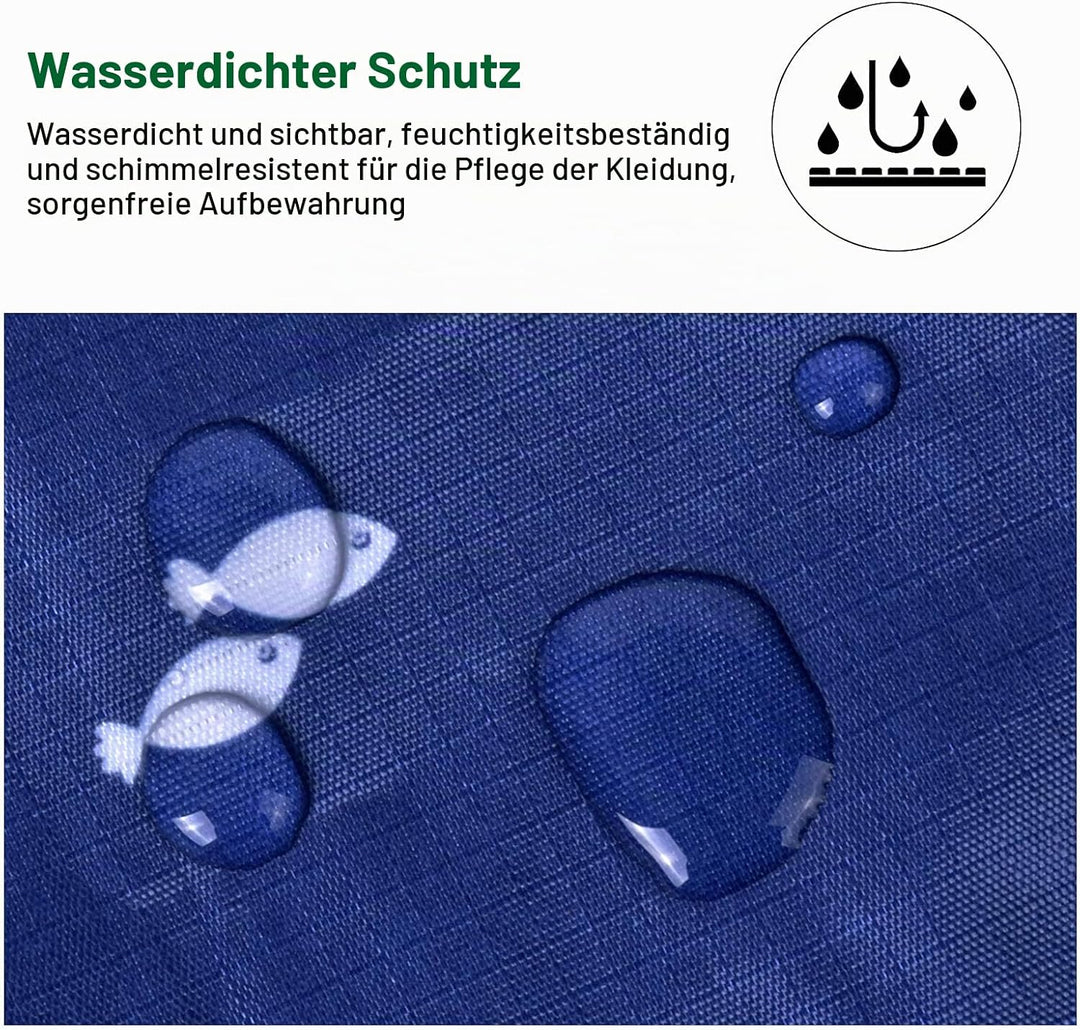2 Stück 105L Aufbewahrungstasche, Extra Grosse Kleideraufbewahrung Organisation, Faltbare Organisato