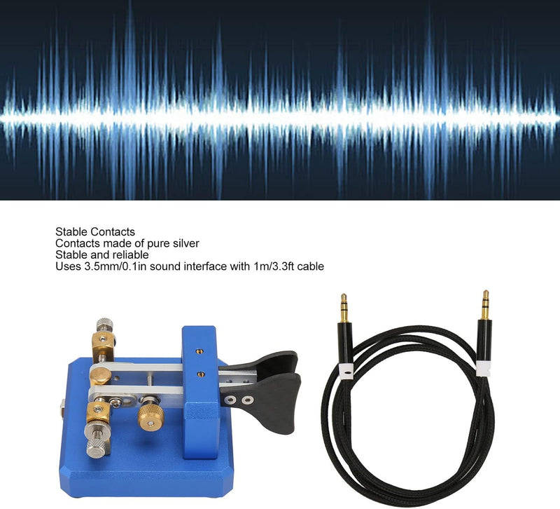 CW Key Automatischer Morse, Morsecode Keyer Shortwave Radio Morse Telegraph Key Lambic Double Paddle