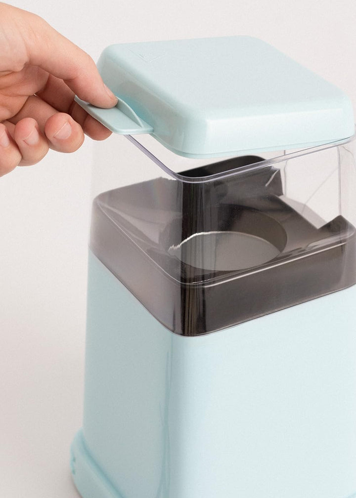 CREATE Popcorn-Maker / Elektrischer Popcorn-Maschine, Blau, matt, ohne Öle oder Fette, leicht zu rei