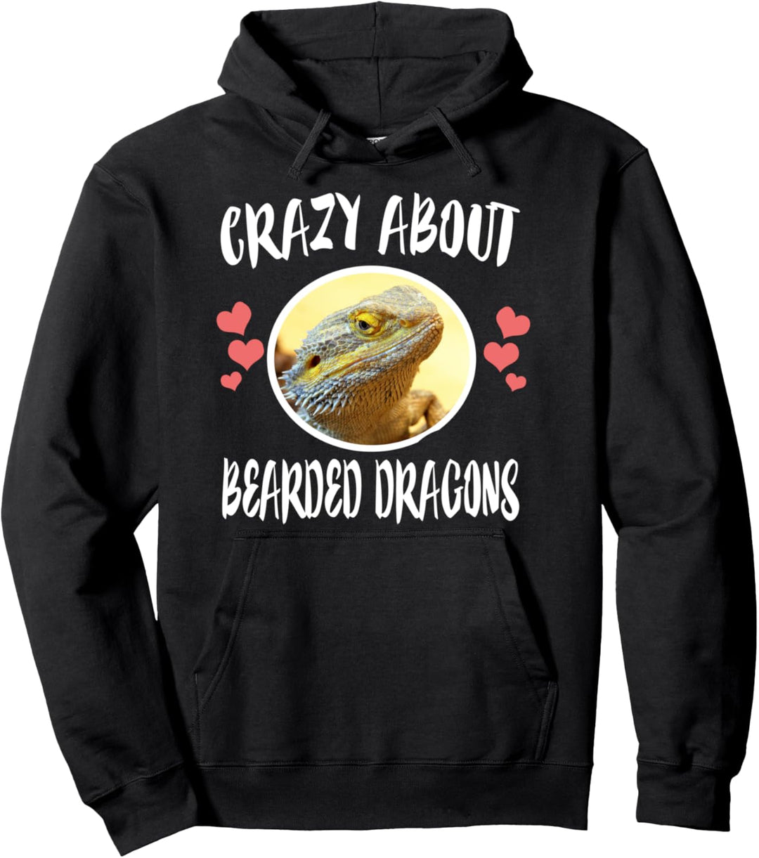 Crazy About Bartagamen. Pullover Hoodie