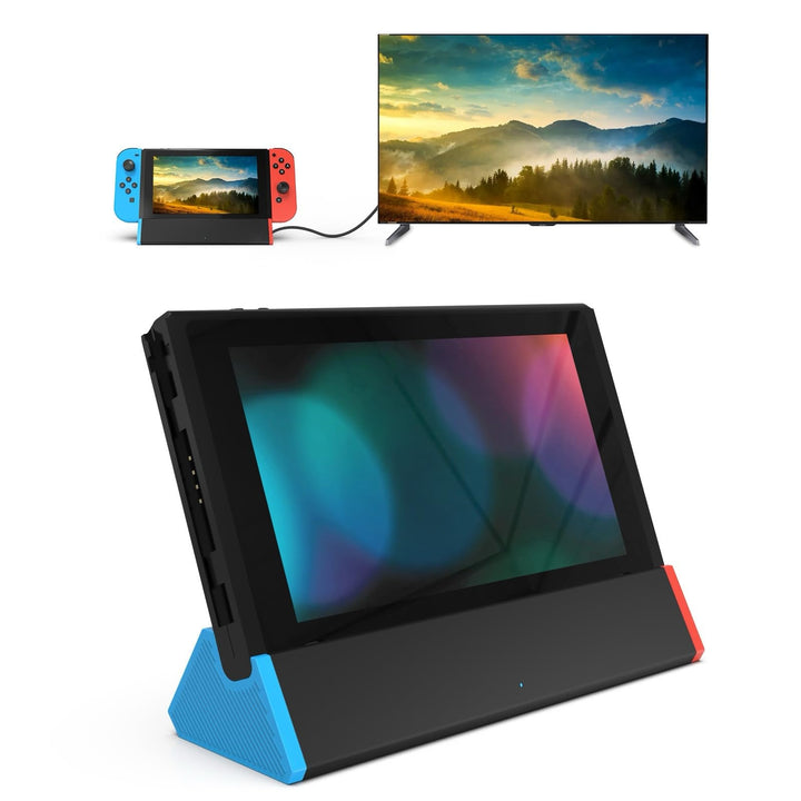 SiWiQU Switch Docking Station Kompatibel für Nintendo SwitchOLED, TV Dock mit 4K HDMI Port Type-C 2x