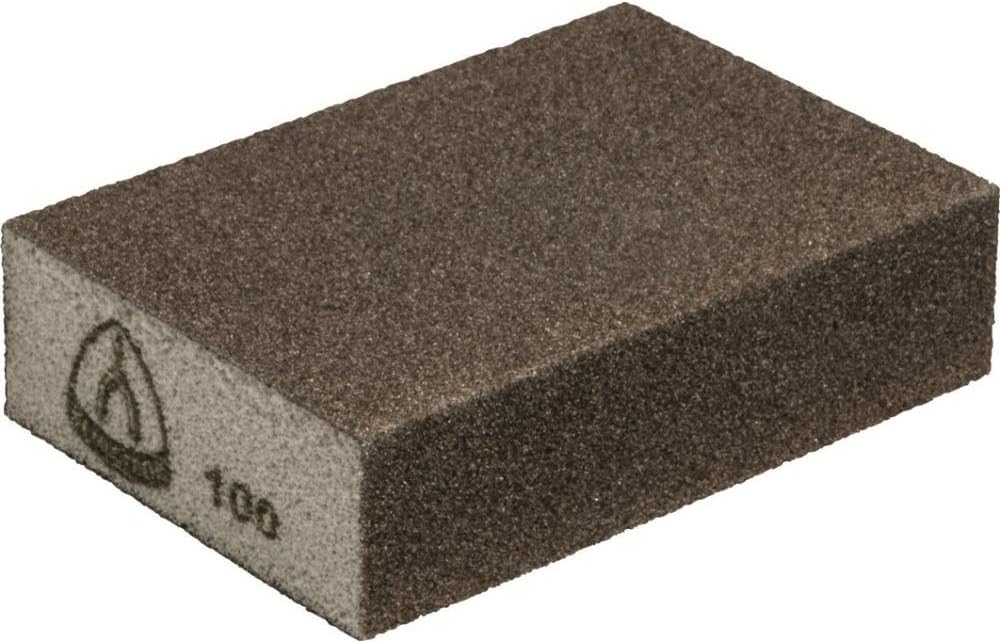 Klingpsor 125279 SK 500, Schleifblock, flexibel, beschichtet auf 4 Seiten Braun, 100X70X25, 60, 100,