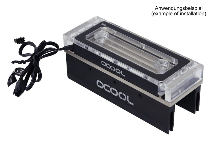 Alphacool 17467 Aurora Plexi X4 D-RAM Wasserkühler Wasserkühlung HDD/RAM - Kühler