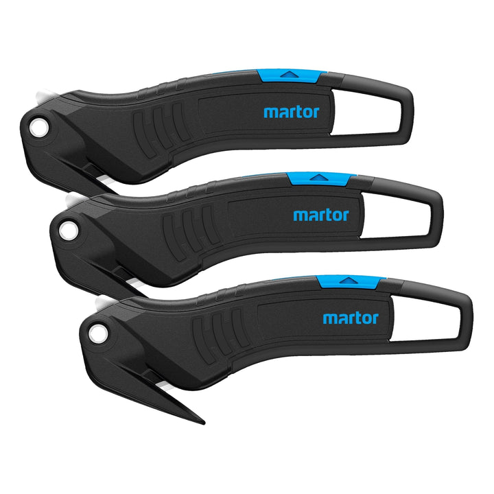 MARTOR Sicherheitsmesser, Verdeckte Klinge, SECUMAX 320, Profi Folienschneider Leicht, Kunststoff, R
