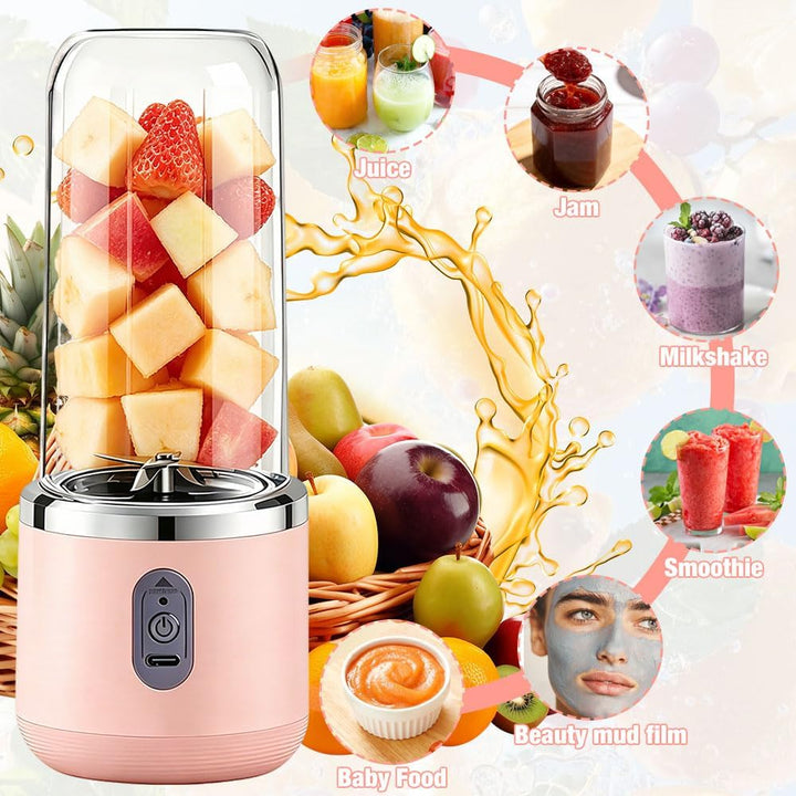 Foreverup Tragbarer Mixer, Maker to Go Mini-Standmixer, Smoothie Maker, Portabler Elektrischer Saftp