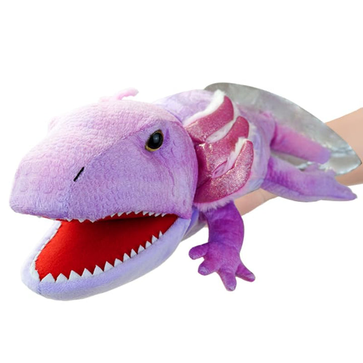 Amphibien-Handpuppen für Kinder,inklusive Frösche,Schlangen,Eidechsen mit beweglichen offenen Münder