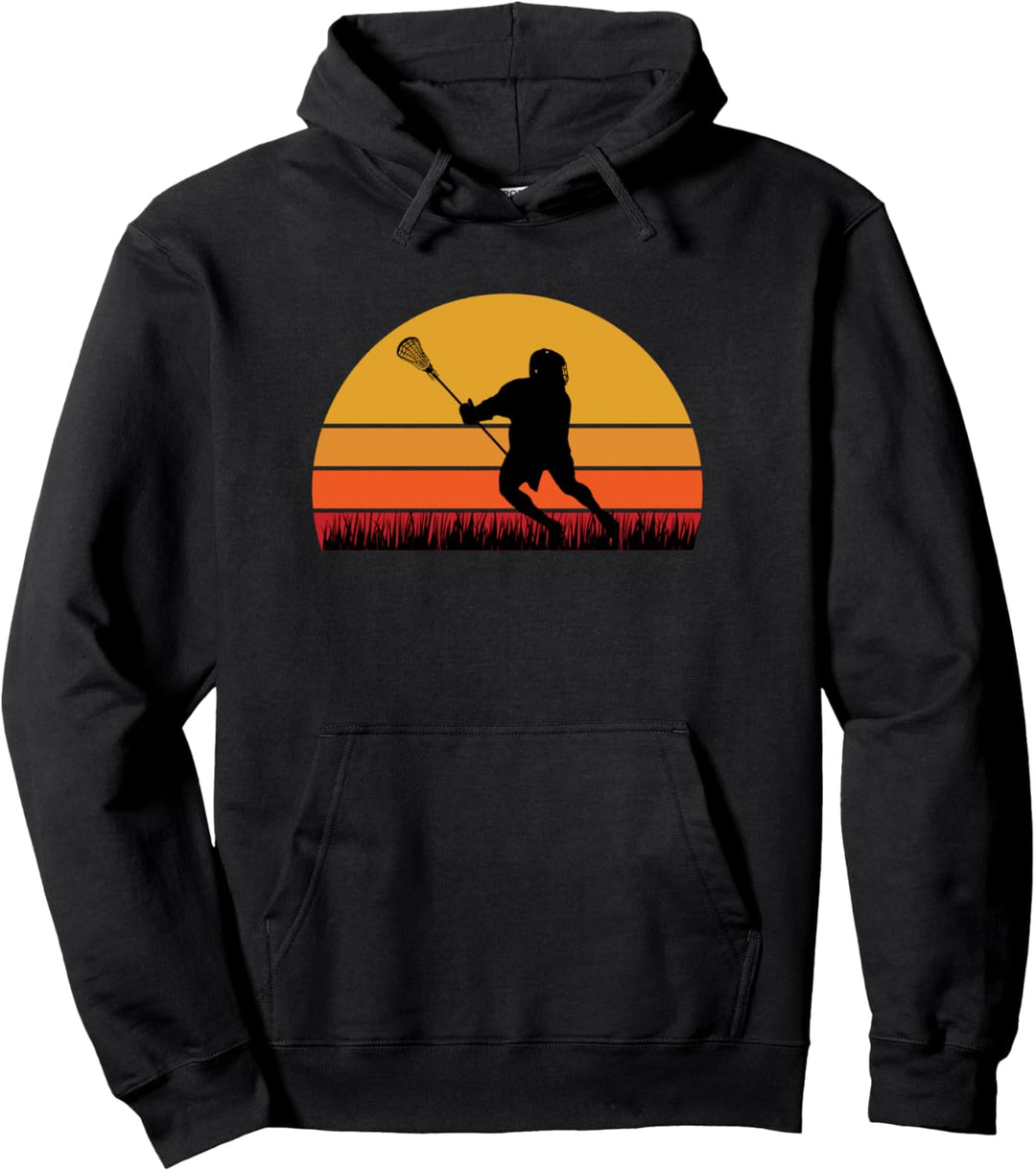 Lacrosse Feldhockeyschläger Ballspiel Sportnetz Tor Pullover Hoodie