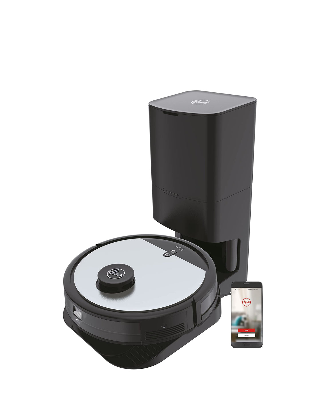 Hoover HG5 Saugroboter mit Absaugstation &amp; App-Steuerung mit Karte und Zeitplan – DRY PRO Roboter St