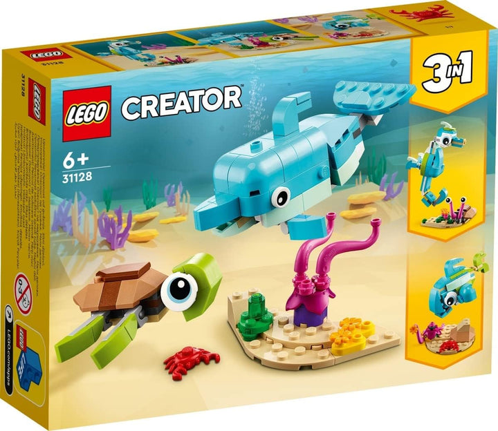 Lego Creator 3er Set: 31088 Bewohner der Tiefsee, 31128 Delfin und Schildkröte & 30581 Tropischer Pa