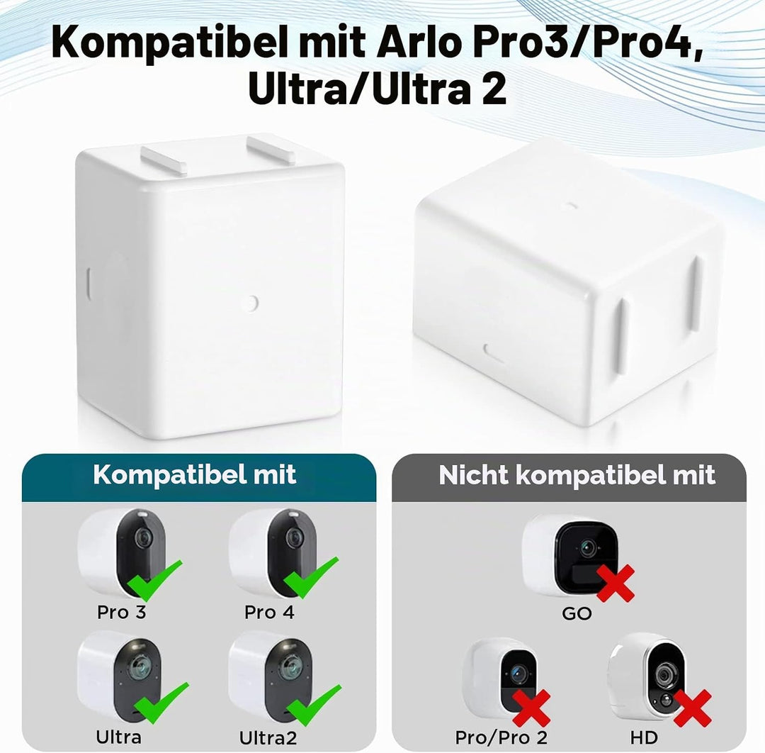 Rapthor Upgraded Ersatzbatterien Kompatibel mit Arlo Pro 4/Pro 3/Ultra/Ultra 2 drahtlosen Sicherheit