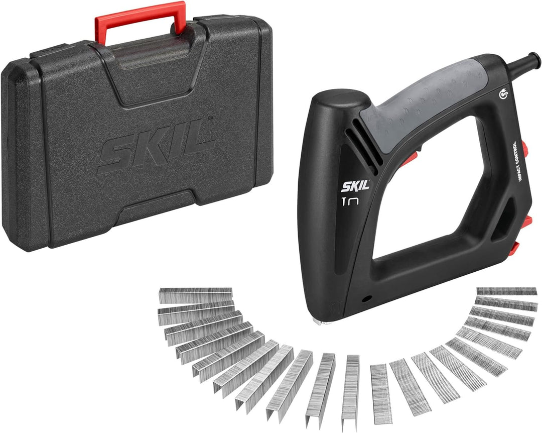 Skil Tacker 8200 AC (Elektrotacker, Elektronagler, für Nägel + Klammern bis 16 mm, Kabellänge 6 Mete