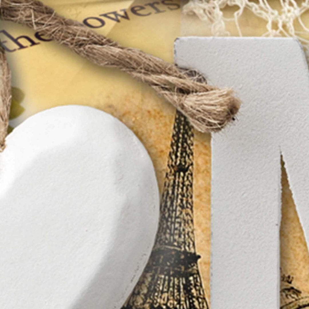 Feeby Wanddeko 5 teile Haus 150x100 cm Bilder modern Wanddekoration Wohnung Wohnzimmer Beige Deko Pa