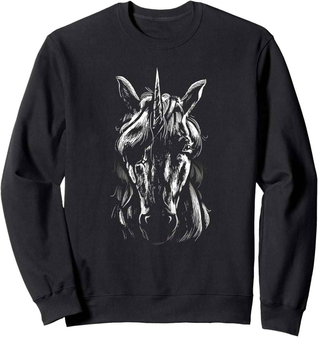 Einhorn mit Augenklappe Kreatur mythologisches Horn mythisch Sweatshirt
