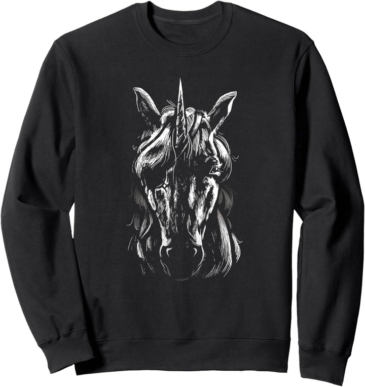 Einhorn mit Augenklappe Kreatur mythologisches Horn mythisch Sweatshirt