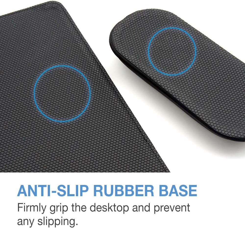 SenseAGE Mauspad mit Handauflage | 24x18 cm ergonomisches Mousepad Handgelenkauflage Set | Mausunter