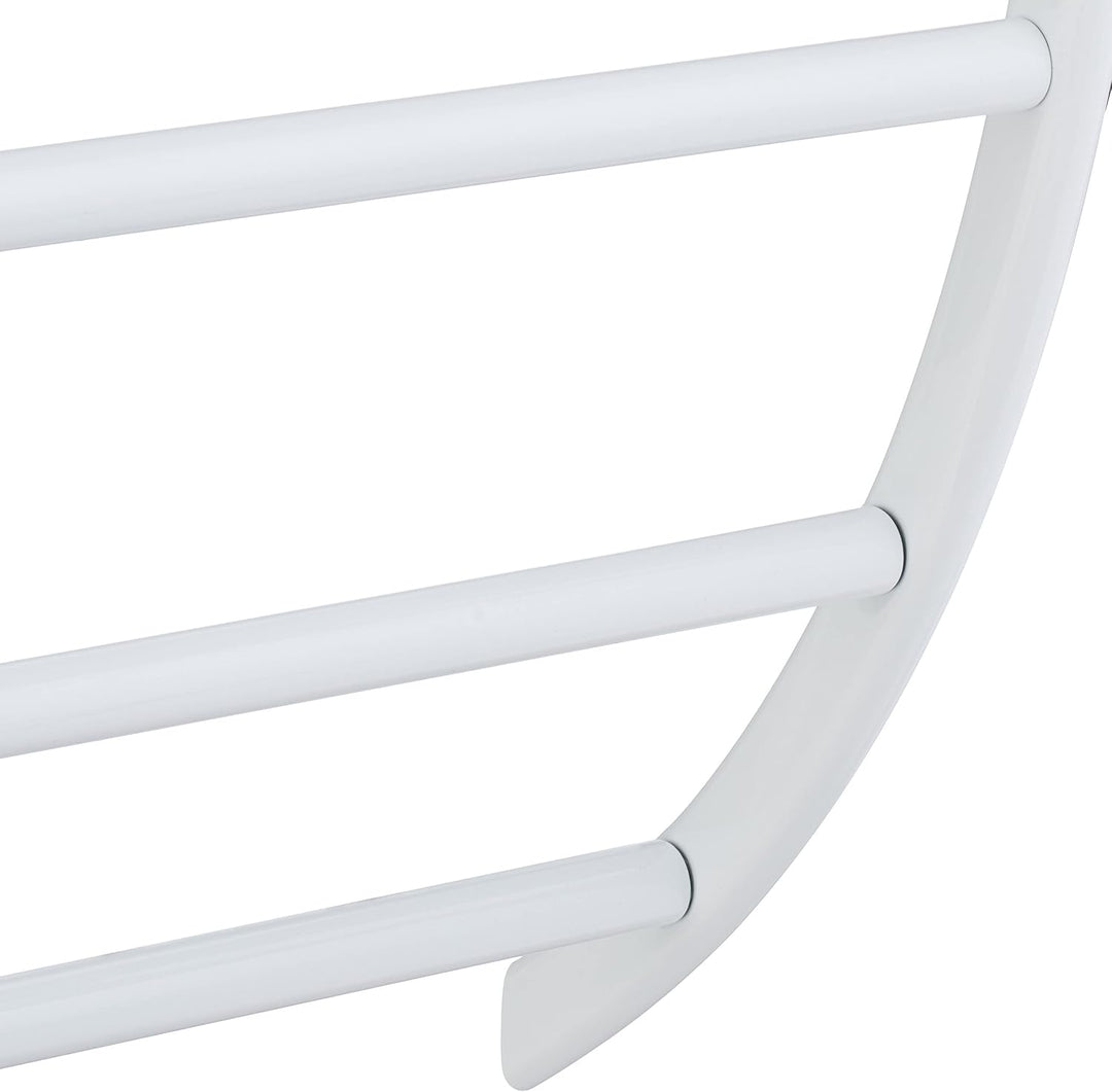 Relaxdays Handtuchhalter Wand, HxBxT: 44 x 56,5 x 23 cm, mit Ablage & 3 Handtuchstangen, Duschtuchha