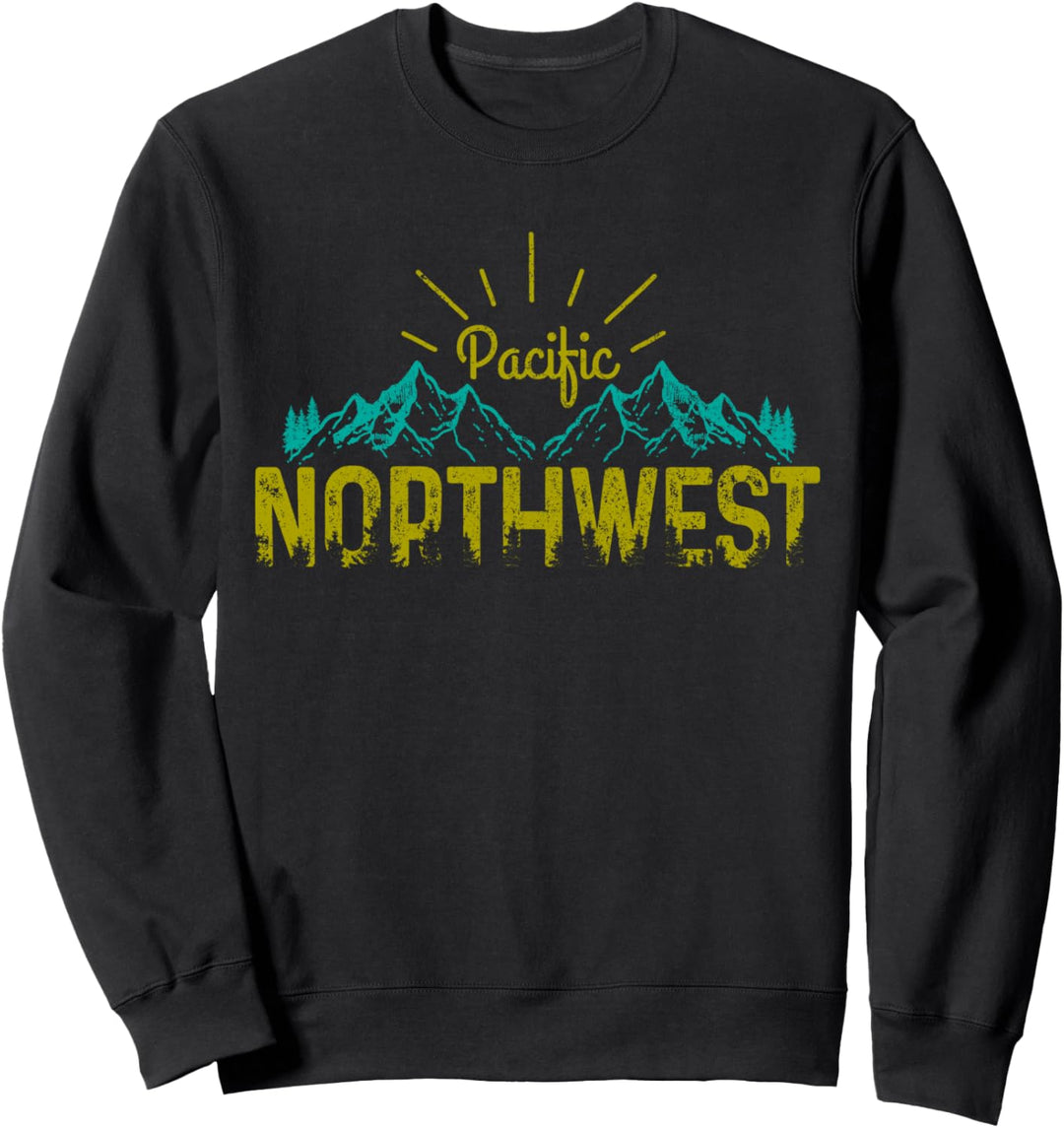 Pacific Northwest PNW Vintage Oregon Washington Geschenk Sweatshirt